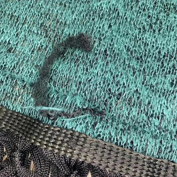 Womens Blue/Green Fringe Cardigan - M - Picture 6 of 7